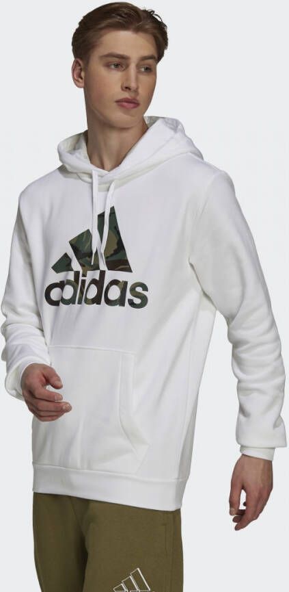 Adidas Sportswear Essentials Fleece Camo-Print Hoodie
