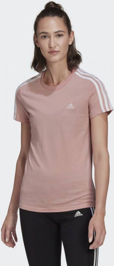 adidas LOUNGEWEAR Essentials Slim fit 3 Stripes T shirt