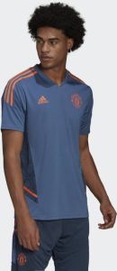 Adidas manchester united fc condivo 22 trainingsshirt 22 23 blauw oranje heren