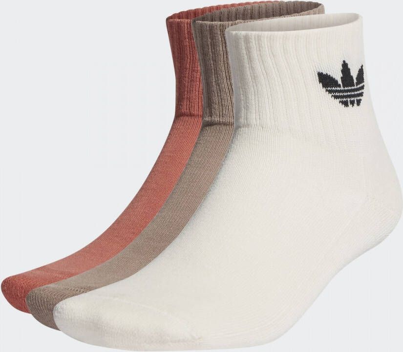 Adidas Originals Sportsokken MID CUT CREW SOKKEN 3 PAAR met klassiek driebladerenlogo(3 paar )