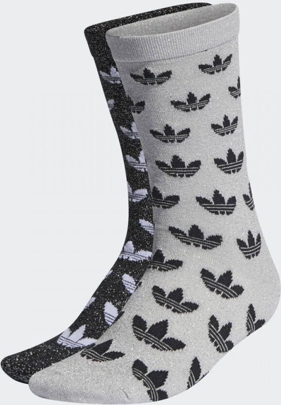 Adidas Originals Contrasterende Logo Sokken Set van 2 Multicolor Dames