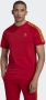 Adidas Originals T-shirt met 3 strepen Rood Heren - Thumbnail 2