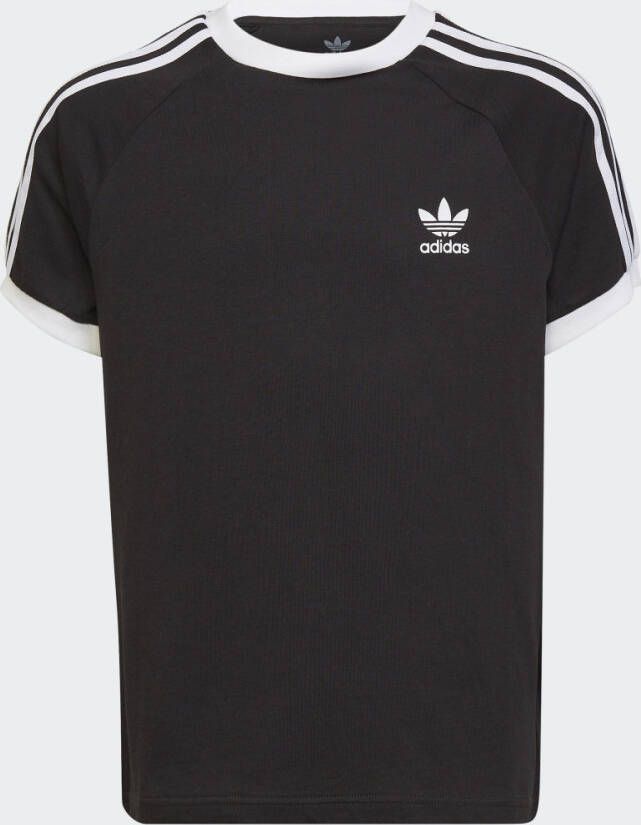 Adidas Originals T-shirt met logo zwart wit Katoen Ronde hals 128