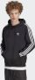 Adidas Originals Klassieke 3-Stripes Hoodie Zwart Black Heren - Thumbnail 2