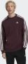 Adidas 3-Stripes Crewneck Sweatshirt Shadow Maroon Brown Heren - Thumbnail 1