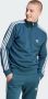 Adidas Originals Adicolor 3-stripes Half-zip Crew Sweatshirt Hooded vesten Kleding arctic night white maat: XL beschikbare maaten:S L XL - Thumbnail 1