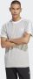 Adidas Grijze 3-Stripes Tee Crew-Neck Shirt Gray Heren - Thumbnail 1