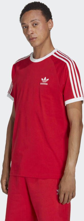 Adidas Originals Klassieke 3 Strepen T-shirt Red Heren
