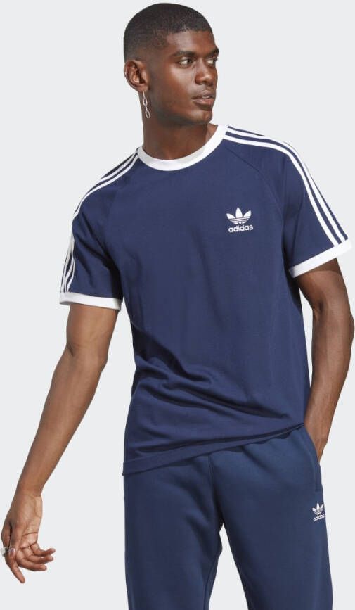 Adidas Originals 3-Stripes California T-Shirt Night Indigo- Heren Night Indigo