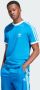Adidas Originals Lichtblauw Adicolor Classics 3-Stripes T-shirt voor heren Blue Heren - Thumbnail 2