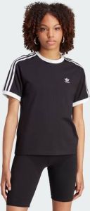 Adidas Originals Klassieke 3-Stripes Dames T-shirt Zwart Dames