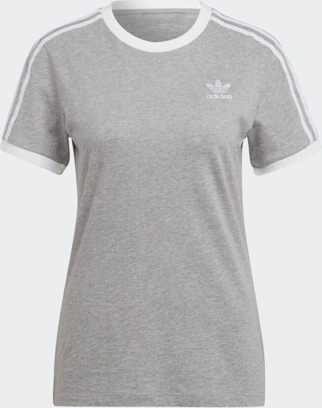 Adidas Originals Grijze Sportieve T-shirt voor Dames Grijs Dames