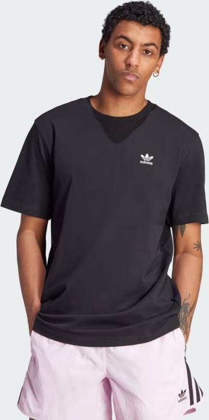 Adidas Originals Zwarte Classics T-shirt met Trefoil Logo Black Heren