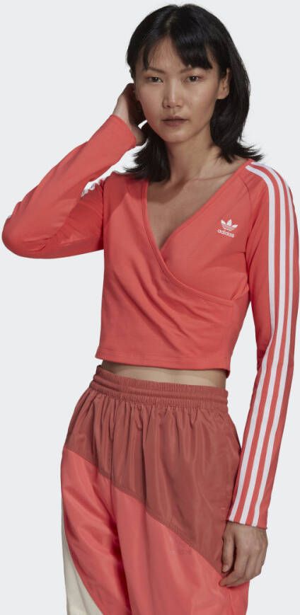 Adidas Originals Shirt met lange mouwen en merkstitching