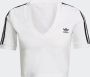 Adidas Originals Stijlvolle Witte Cropped Tee Hc2036 White Dames - Thumbnail 2