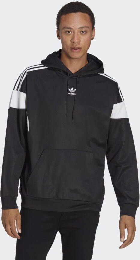 Adidas Originals Tijdloze Streetwear Klieker: Adidas Clics Cutline Hoodie Black Heren