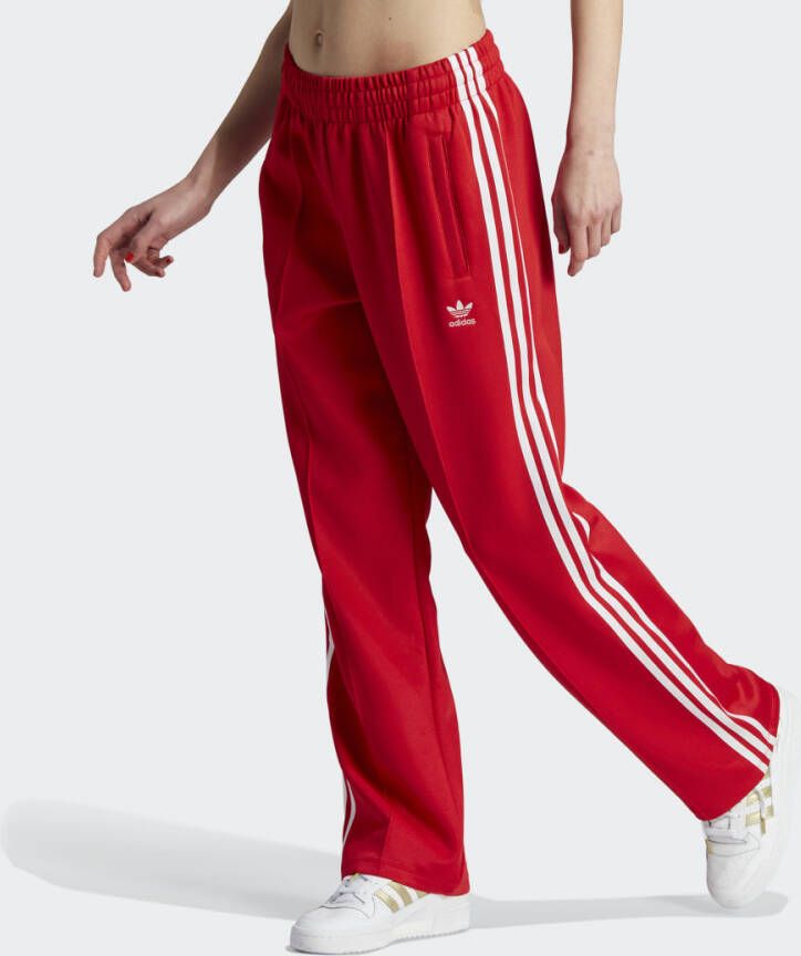 Adidas Originals Rode Adicolor Classics Oversize Broek voor Dames Rood Dames