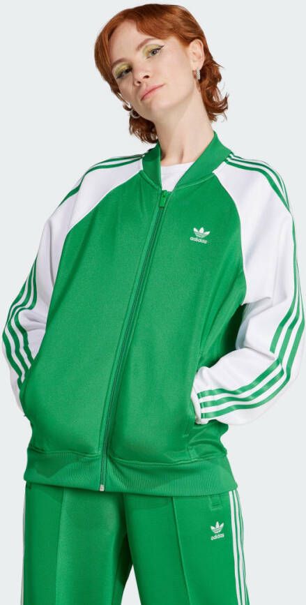 Adidas Originals Adicolor Superstar Training Jas Trainingsjassen Kleding green maat: S M beschikbare maaten:S M L XL