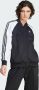 Adidas Originals Zwarte zip-sweatshirt met contrasterende mouwen Black Dames - Thumbnail 1