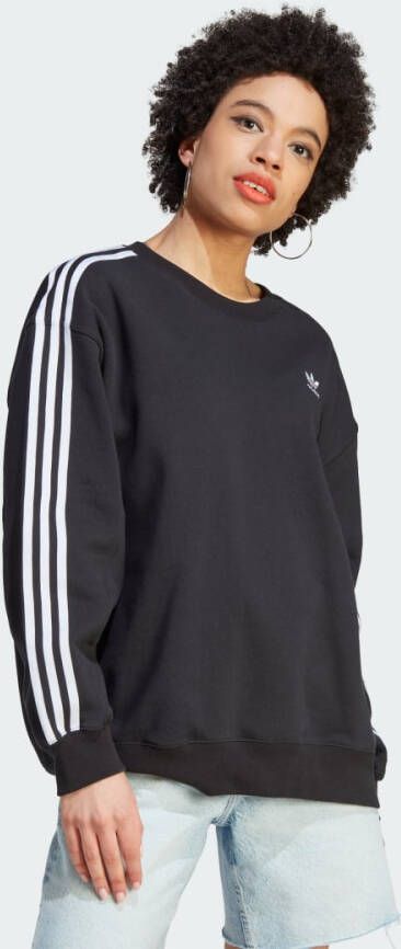 Adidas Originals Zwarte French Terry Katoenen Sweatshirt Black Heren