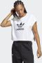 Adidas Originals Iconisch Wit Sport T-shirt voor Vrouwen White Dames - Thumbnail 2