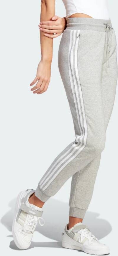 Adidas Originals Tijdloze Grijze Sweatpants Slim Fit Herfst-Winter Ii0738 Grijs Dames