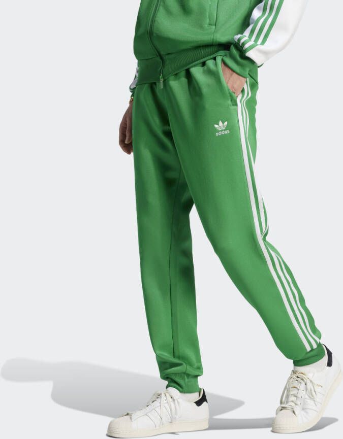 Adidas Originals Groene heren sportbroek Adicolor Classics+ SST Groen Heren