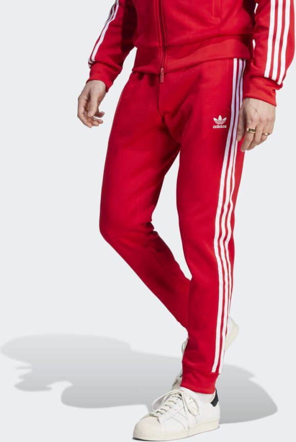 Adidas Originals Adicolor Superstar Jogging Broek Trainingsbroeken Heren better scarlet white maat: S beschikbare maaten:S M L XL XXL