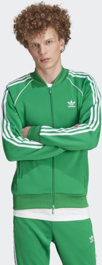 Adidas Originals Adicolor Superstar Trainingsjack Trainingsjassen Kleding green white maat: XXL beschikbare maaten:XL XXL