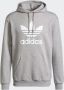 Adidas Klassieke Trefoil Lichtgewicht Hoodie Grijs Gray Heren - Thumbnail 1