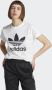 Adidas Originals Witte Logo Trifoglio T-Shirt White Dames - Thumbnail 2
