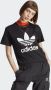 Adidas Originals Zwart sportief T-shirt met logo print Zwart Dames - Thumbnail 2