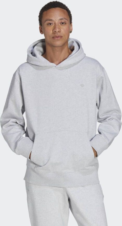 Adidas Originals Grijze trui met capuchon en voorzak Gray Heren