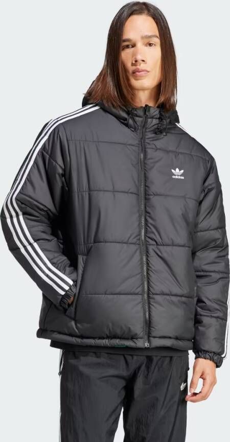 Adidas Originals Adicolor Reversible Winter Jas Pufferjassen Kleding black collegiate green maat: S beschikbare maaten:S M L XL