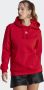 Adidas Originals Rode Hoodie Adicolor Essentials Fleece Rood Dames - Thumbnail 1