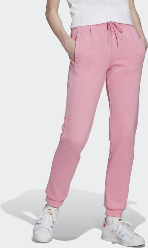 Adidas Originals Adicolor Essentials fleece slanke joggers Roze Dames