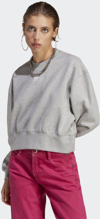Adidas Originals Grijze Adicolor Essentials Crew Sweater Gray Dames