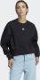 Adidas Originals Zwarte Oversized Sweater met Geborduurd Logo Zwart Dames - Thumbnail 2