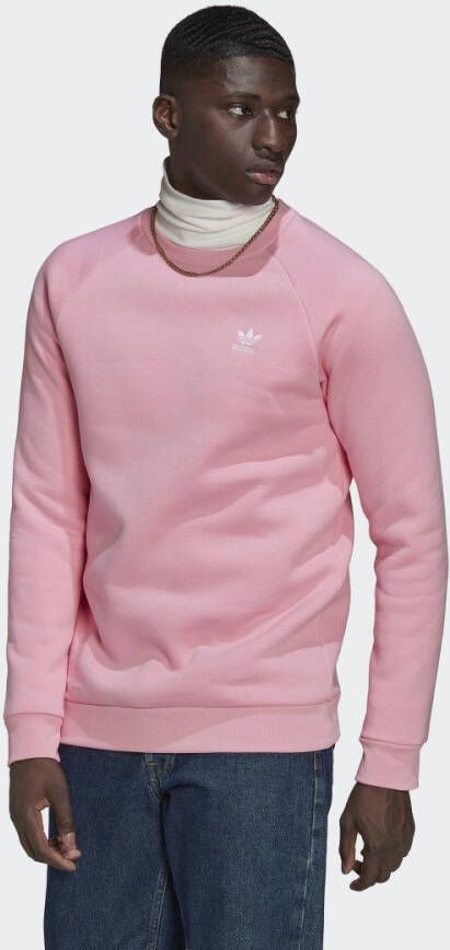 Adidas Originals Sweatshirt met logostitching model 'ESSENTIAL CREW'