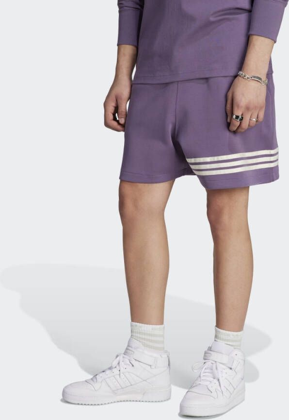 Adidas Originals Shorts met logo Purple Heren