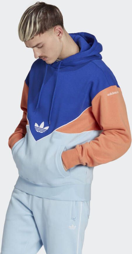 Adidas Blauwe hoodie met pluche interieur Blue Heren