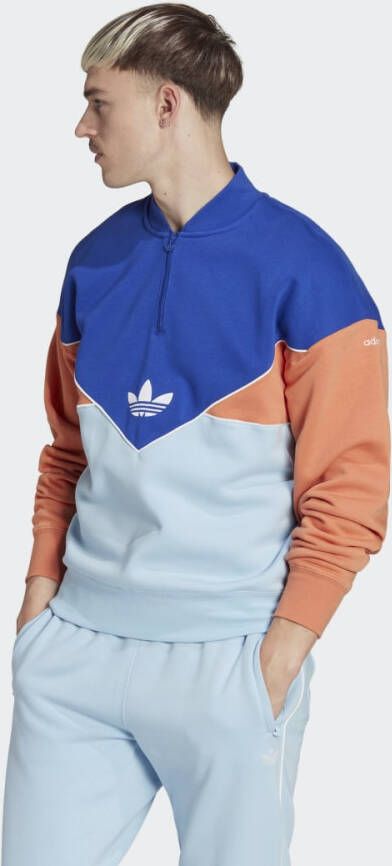 Adidas Seizoensarchief Crewneck Sweatshirt Blauw Koper Multicolor Heren
