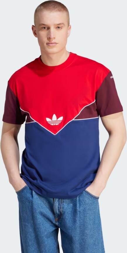 Adidas Originals Adicolor Next T-shirt T-shirts Kleding better scarlet dark blue maroon maat: XL beschikbare maaten:S M L XL