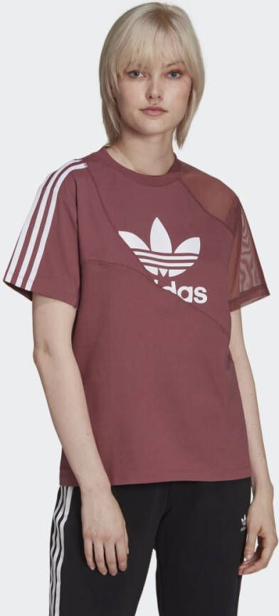 Adidas Originals Tee T-shirts Kleding quiet crimson maat: XS beschikbare maaten:XS