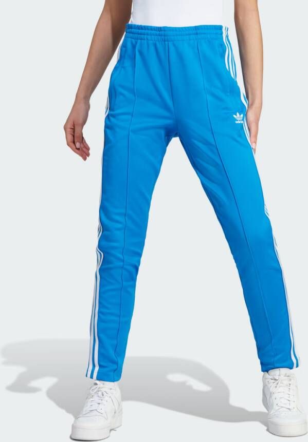 Adidas Originals Blauwe sportieve broek voor dames Blauw Dames