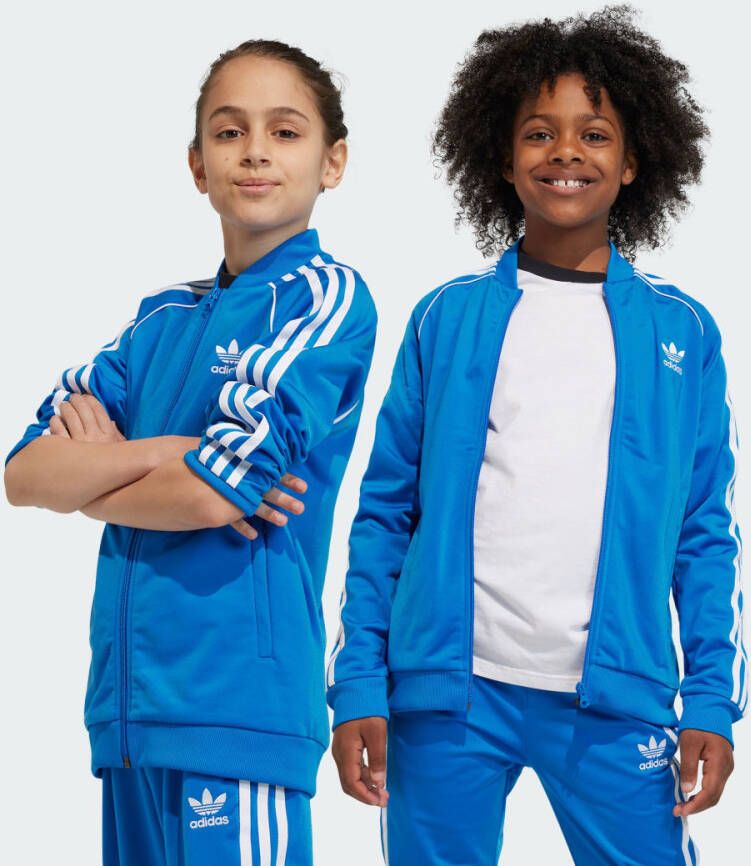 Adidas Originals Adicolor Superstar Trainingsjack Trainingsjassen Kids bluebird maat: 176 beschikbare maaten:152 176