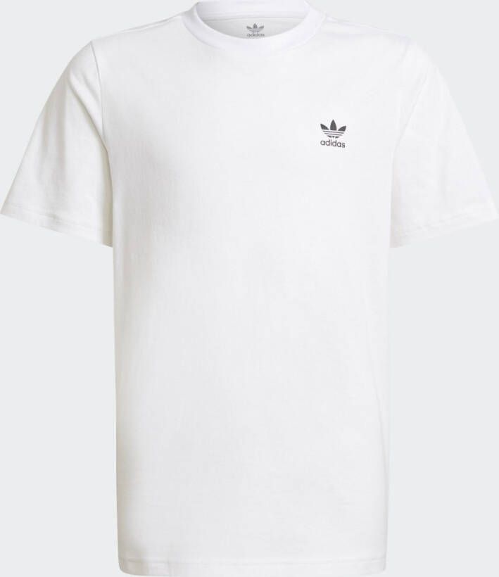 Adidas Originals T-shirt wit Katoen Ronde hals Logo 128