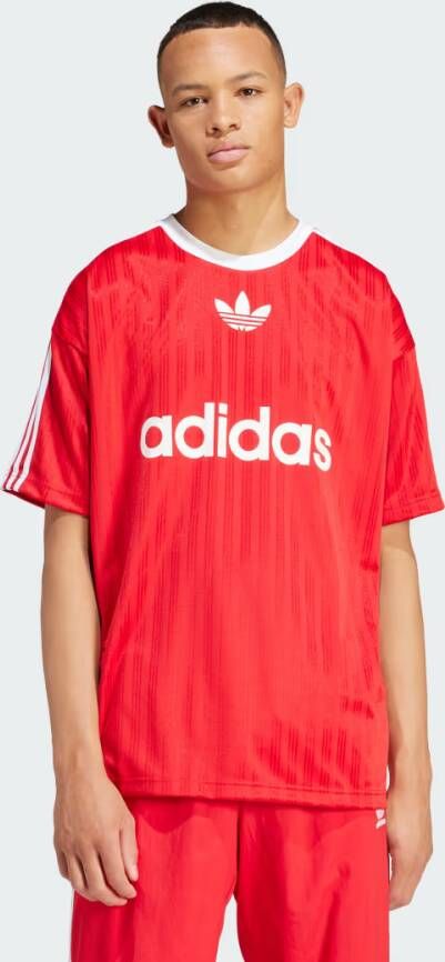 Adidas Originals Adicolor 3-stripes Jersey T-shirts Heren better scarlet white maat: XL beschikbare maaten:S M L XL