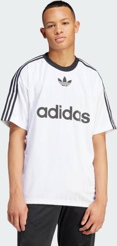 Adidas Originals Adicolor 3-stripes Jersey Sportshirts white black maat: XL beschikbare maaten:S M L XL