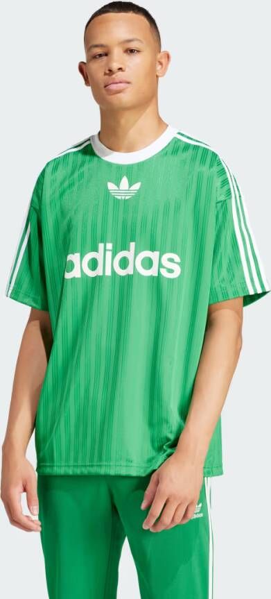 Adidas Originals Groene T-shirts en Polos met Iconic Trifoglio Green Heren